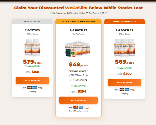 Claim Your Discounted WeGoSlim Today